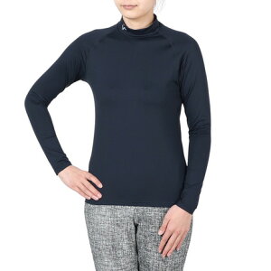 ビバハート(VIVA HEART)(レディース)ゴルフウェア 吸水速乾 接触冷感 キシリトールアイス モックネックインナー 012-21312