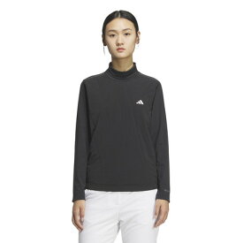【3/11 1:59まで 全商品最大P10倍 要エントリー】アディダス（adidas）（レディース）ゴルフウェア アディゼロ Frost Guard 保温 キルトコンビネーションハイネック長袖シャツ JWJ91-JM9562 BLK