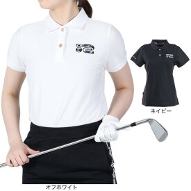 ROSASEN（レディース）ゴルフウェア 吸水 速乾 ツイルストレッチ 半袖ポロシャツ 045-26241
