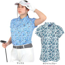 フィドラ（FIDRA）（レディース）ゴルフウェア シックボタニカル半袖ポロシャツ FD5PUG14