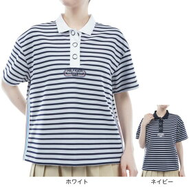 トミーヒルフィガー（TOMMY HILFIGER）（レディース）ゴルフウェア ボーダー リラックスポロシャツ THLA410