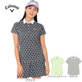 キャロウェイ（CALLAWAY）（レディース）ゴルフウェア レトロフラワープリント半袖シャツ C26134215