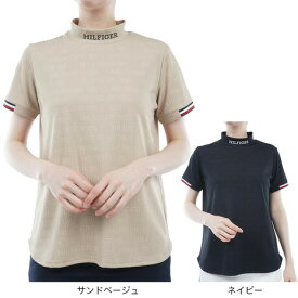 【6万円以上6,000円OFFクーポン 4/24 20時から28h限定】トミーヒルフィガー（TOMMY HILFIGER）（レディース）ゴルフ ジャカード半袖モックシャツ THLA411