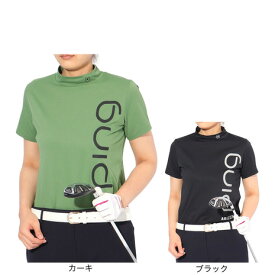 ピン（PING）（レディース）ゴルフウェア モックネック 半袖 エコブルー ハイネックシャツ 622-5167202