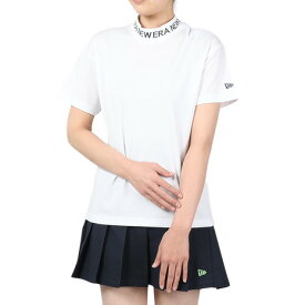 【5%OFFクーポン 3/30限定 2点以上購入】ニューエラ（NEW ERA）（レディース）ゴルフウェア 半袖 鹿の子 ミッドネックパフォーマンスTシャツ 14108977