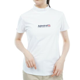 【6万円以上6,000円OFFクーポン 4/24 20時から28h限定】アドミラル ゴルフ（Admiral GOLF）（レディース）ゴルフウェア 半袖 ベーシックフロントロゴ モックネック ADLA314-WHT