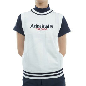 【6万円以上6,000円OFFクーポン 4/24 20時から28h限定】アドミラル ゴルフ（Admiral GOLF）（レディース）ゴルフウェア ユニオンジャック クルーベスト ADLA409-WHT