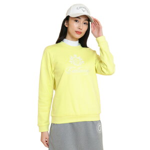 キャロウェイ(CALLAWAY)(レディース)ゴルフウェア プルオーバー 長袖 クルーネックスウェット C25117201