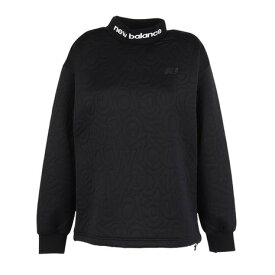 【11/16 23:59まで 全商品最大P10倍要エントリー】ニューバランス（new balance）（レディース）ゴルフウェア テクスチャー 長袖 モックネック プルオーバー 012-5262505-010