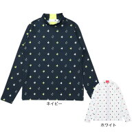 ルコックスポルティフ（lecoqsportif）（レディース）ゴルフウェア 総柄モックネックシャツ LG6FLS50L
