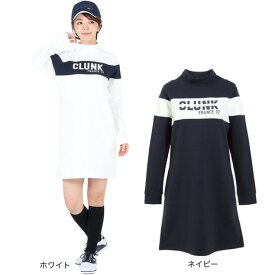 クランク（CLUNK）（レディース）ゴルフウェア 長袖 吸湿 ストレッチ 快適 カルゼモックワンピース CL5NUQ17