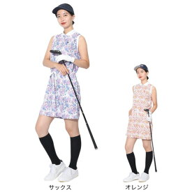 【11/11 1:59まで さらに最大P10倍】クランク（CLUNK）（レディース）ゴルフウェア ノースリーブポロワンピース CL5RUQ16