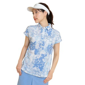 キャロウェイ(CALLAWAY)(レディース)ゴルフウェア かざあなメッシュ 半袖 フレンチスリーブ ポロシャツ C25134215