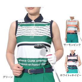 クランク（CLUNK）（レディース）ゴルフウェア 接触冷感 消臭 ノースリーブシャツ CL5PUG18