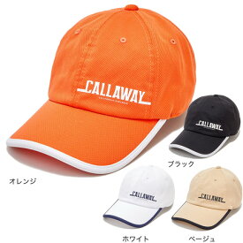 キャロウェイ（CALLAWAY）（レディース）ゴルフ 吸汗 速乾 ロゴプリントキャップ C23191200