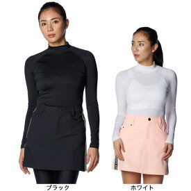 【12/11 01:59まで 全商品最大P10倍 要エントリー】アンダーアーマー（UNDER ARMOUR）（レディース）ゴルフウェア 消臭 ヒートギア コンプレッション ロングスリーブ モックネック シャツ 1384843
