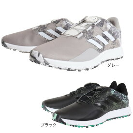 【6万円以上6,000円OFFクーポン 4/20限定】アディダス（adidas）（メンズ）ゴルフシューズ S2G SL ボア 23 GV9415GRY GV9417BK