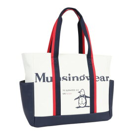 【1,500円OFFクーポン 6/5限定 2万円以上購入】マンシングウエア（MUNSING WEAR）（メンズ、レディース）ゴルフ バッグ トリコロールカラーデザインボストンバッグ MQBXJA06 WH00