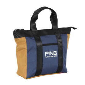 ピン（PING）（メンズ、レディース）ゴルフ 保冷 大容量 クーラートートバッグgB-N2510 NV/BE 38255