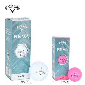 キャロウェイ（CALLAWAY）（レディース）ゴルフボール REVA ボール 25 3B スリーブ(3個入り)