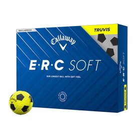 キャロウェイ（CALLAWAY）（メンズ）ゴルフボール ERC SOFT YLW 25 TRVS BLK 3B ダース(12個入り)