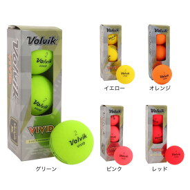 ボルビック（Volvik）（メンズ）VIVID ゴルフボール 3個入り VV5MNA02
