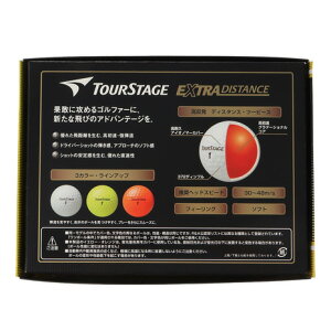 ツアーステージ(TOURSTAGE)(メンズ、キッズ)ゴルフボール エクストラディスタンス (1ダース 12個)オンライン価格