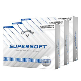 キャロウェイ（CALLAWAY）（メンズ）【3ダースセット】ゴルフボール SUPERSOFT DISTRESSED STRIPE 3ダース(36個入り)