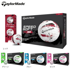 テーラーメイド（TAYLORMADE）（メンズ）ゴルフボール SpeedSoft INK ダース(12個入り)