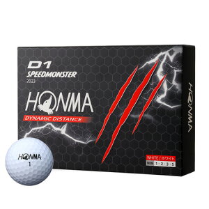 �y3/11 1:59�܂� �S���i�ő�P10�{ �v�G���g���[�z�{�ԃS���t�iHONMA�j�i�����Y�A���f�B�[�X�jD1 SPEEDMONSTER 2023 BTQ2302 0001 WH �_�[�X(12����)