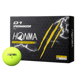 本間ゴルフ（HONMA）（メンズ、レディース）D1 SPEEDMONSTER 2023 0030 YE ダース(12個入り)