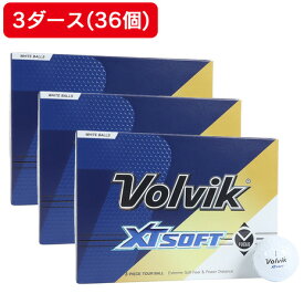 ボルビック（Volvik）（メンズ、レディース）【3ダースセット】ゴルフボール XT SOFT 23 WHT 3ダース(36個入り) VV5PNA05 WHT