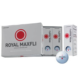 マックスフライ（MAXFLI）（メンズ）ゴルフボール ロイヤルマックスフライ ROYAL MAXFLI 2 RED ダース(12個入り)