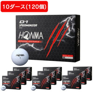 �y3/11 1:59�܂� �S���i�ő�P10�{ �v�G���g���[�z�{�ԃS���t�iHONMA�j�i�����Y�A���f�B�[�X�j�y10�_�[�X�Z�b�g�z D1 SPEEDMONSTER 2023 BTQ2302 0001 WH 10�_�[�X�i120����j