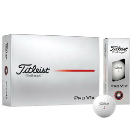 タイトリスト（TITLEIST）（メンズ）PRO V1X プロV1X ダブルナンバー ゴルフボール T2049S-3PLEJ ダース(12個入り)