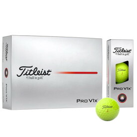 【11/11 1:59まで さらに最大P10倍】タイトリスト（TITLEIST）（メンズ）PRO V1X プロV1X YEL ゴルフボール T2149S-3PJ ダース(12個入り)