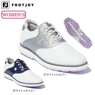 フットジョイ（FootJoy）（レディース）ゴルフシューズ トラディションズ スパイクレス 97897 97899 W