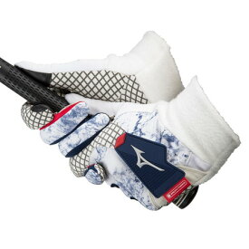 ミズノ（MIZUNO）（レディース）ゴルフ グローブ 防寒 保温 発熱 スマホ対応 ブレスサーモ手袋 両手用 サーマグリップ 5MJWB25201