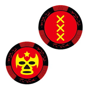 ホクシン(Hokushin)(メンズ、レディース)ゴルフマーカー 0103 レスラー RD