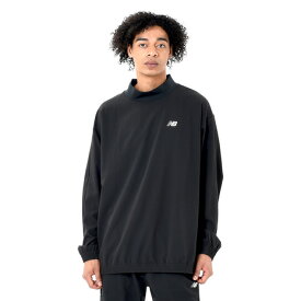 ニューバランス（new balance）（メンズ）バスケットボールウェア ストレッチウィンドシューティング モックネックトップ AMT45182BK