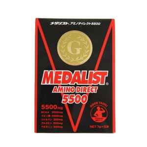 メダリスト(MEDALIST)(メンズ)メダリスト アミノダイレクト5500 レモン風味 888708 7g×5袋入 アミノ酸 クエン酸 アルギニン グルタミン BCAA