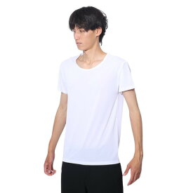 クー（Coo.）（メンズ）ドライプラスクール 半袖クルーネックシャツ 891CO4GC0006 WHT 冷感 白