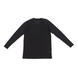 クー（Coo.）（メンズ）ドライプラス メッシュ Vネック 長袖アンダーシャツ 891CO4GC0015 BLK 吸汗 速乾