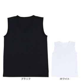 クー（Coo.）（メンズ）Vネックシャツ ドライプラス ノースリーブ S-3Lサイズ 891CO5ASC0003 吸汗速乾 抗菌防臭 カジュアル シンプル 新調 衣替え 肌着