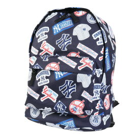 【12/11 01:59まで 全商品最大P10倍 要エントリー】エムエルビー（MLB）（キッズ）リュック イーカム 総柄キッズリュック 紺 YK-MBBKM22/NAVY B5サイズ収納可 シンプル おしゃれ カジュアル