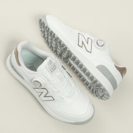【最大1万Pバック エントリー＆抽選 1/15限定】ニューバランス（new balance）（レディース）574 v4 SL BOA スパイクレス ゴルフシューズ WG574BA42E