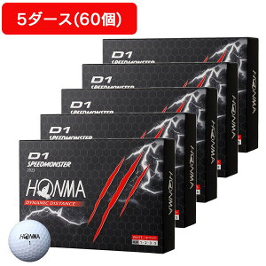 �{�ԃS���t�iHONMA�j�i�����Y�A���f�B�[�X�j�y5�_�[�X�Z�b�g�zD1 SPEEDMONSTER 2023 BTQ2302 0001 WH �_�[�X(60����)