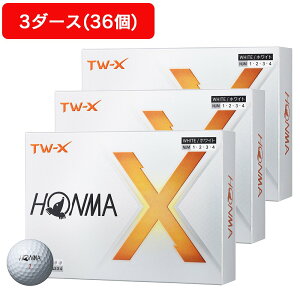 �{�ԃS���t�iHONMA�j�i�����Y�A���f�B�[�X�j�y3�_�[�X�Z�b�g�z�S���t�{�[�� TW-X 2024 BTQ2402 WH �_�[�X(36����)