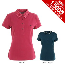 【1,500円OFFクーポン 6/5限定 2万円以上購入】JLINDEBERG（レディース）ゴルフウェア 半袖 ストレッチ 吸水 速乾 バックプリントポロシャツ 072-26344