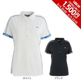 【1,500円OFFクーポン 6/5限定 2万円以上購入】JLINDEBERG（レディース）ゴルフウェア 半袖 ストレッチ 吸水 速乾 パイピングポロシャツ 072-26345